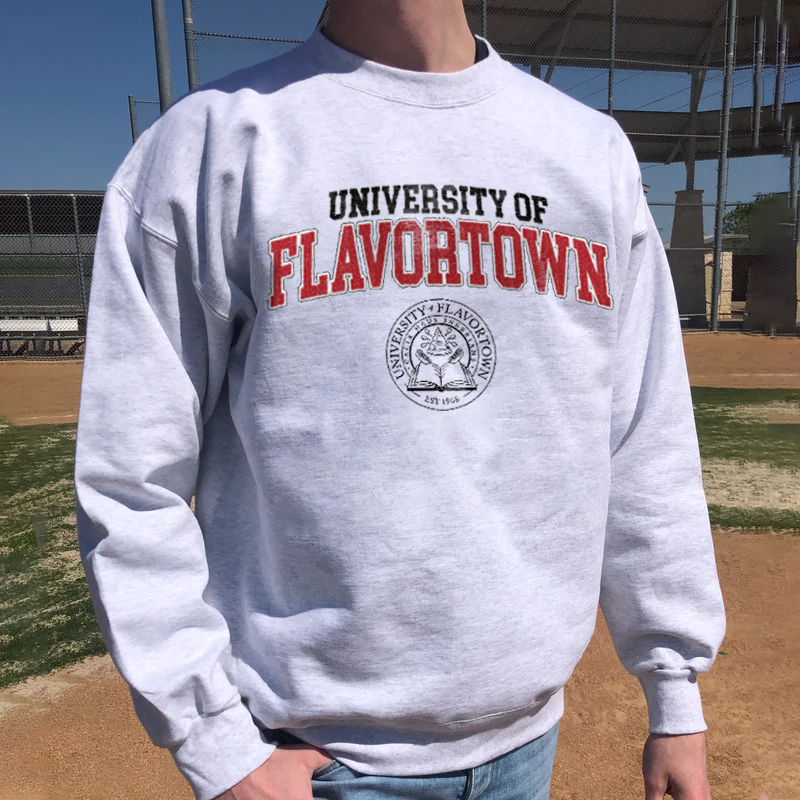Vintage Flavortown University Crewneck Sweatshirt / [blueesa] /