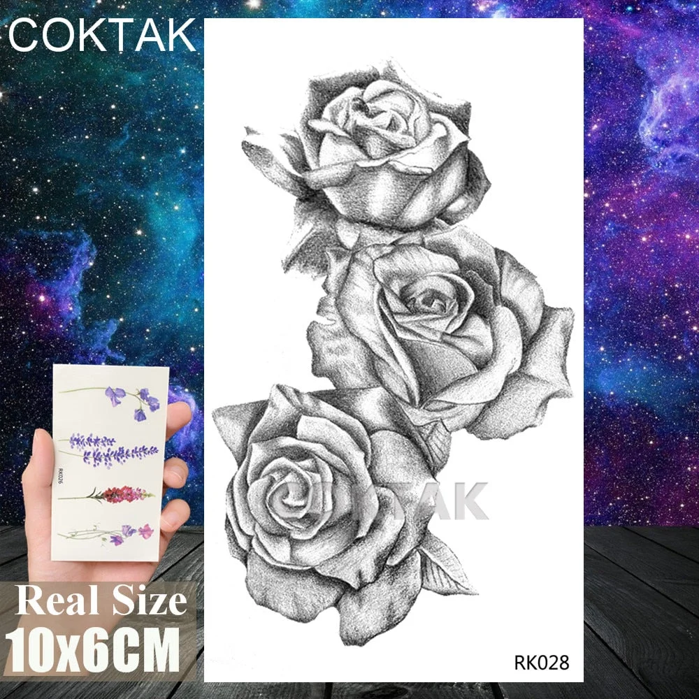 Creative Sexy Lady High Heels Temporary Tattoos Sticker Black Fake Waterpoof Tattoos Body Art Arm Chest Tattoo Decal For Adult