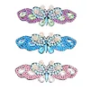 3pcs Butterfly Rhinestone Hair Clip DIY Crystal Bowknot Barrettes