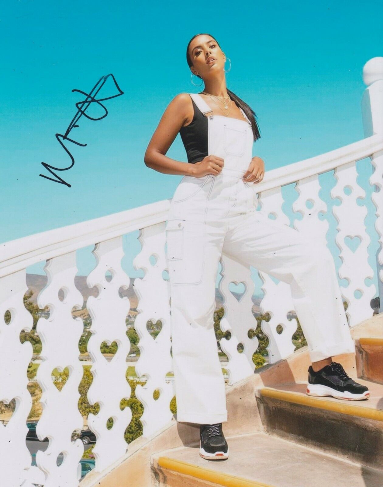 Maya Jama Signed 10x8 Photo Poster painting AFTAL