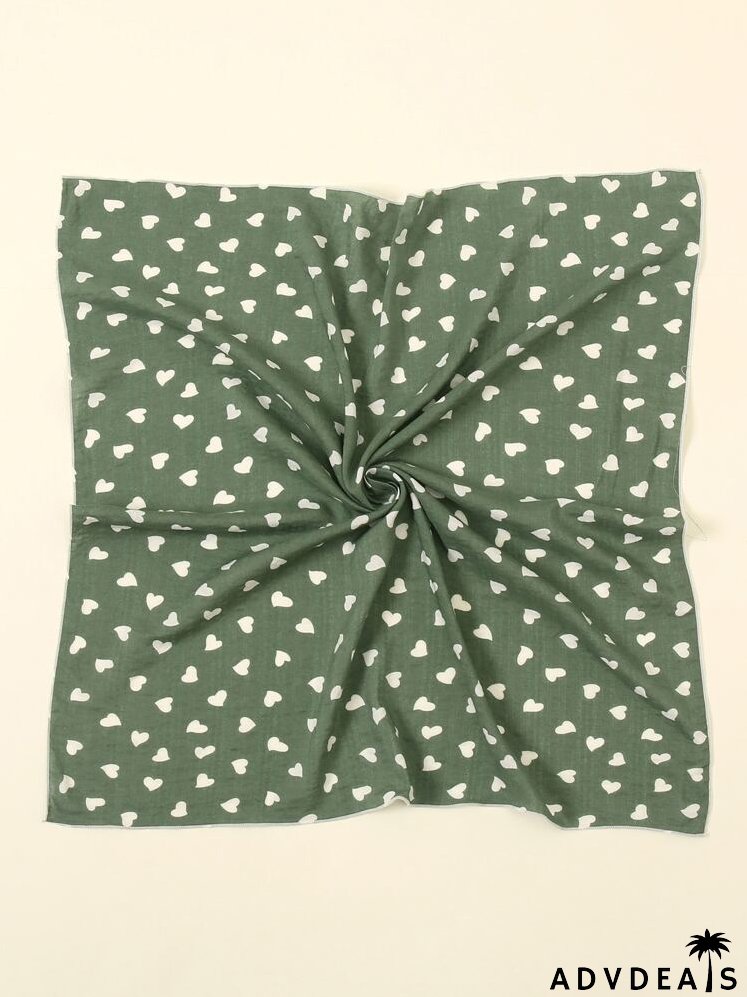 Heart Print Bandana