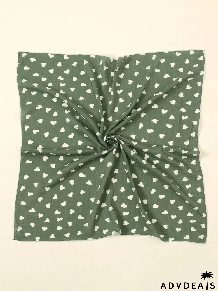 Heart Print Bandana