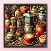Diamond Painting-DIY Full Round Drill Coffee(40*40 CM)