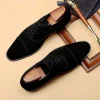 Mens Suede Leather Dress Shoes