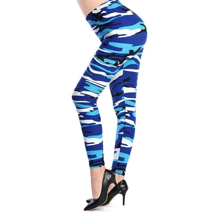 CUHAKCI Fashion Women Hot Leggings Floral Print Fitness Leggins Sexy Legging High Waist Workout Leggin Elastic Pants Drop Ship