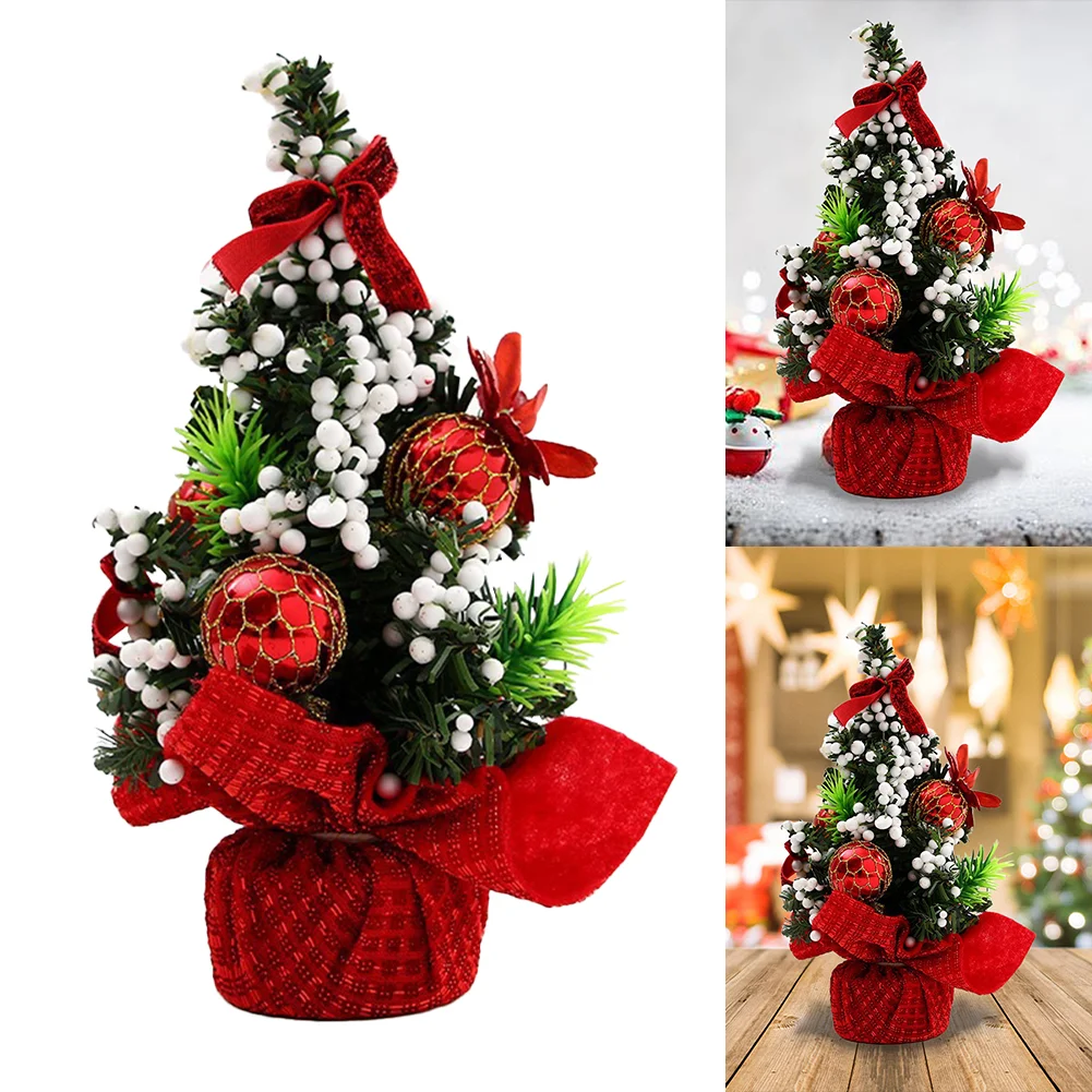 20cm Artificial Xmas Tree Great Gifts Tabletop Mini Tree Festival Party Supplies