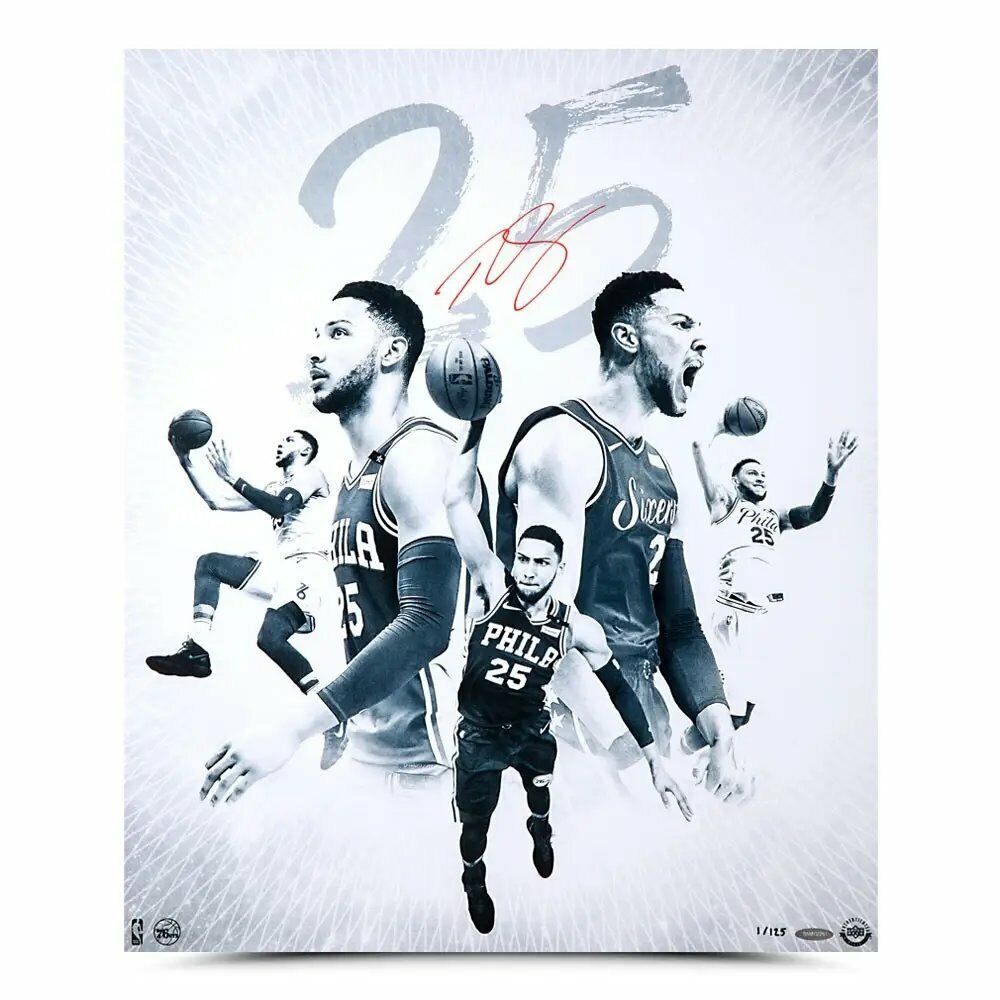 Ben Simmons Signed Autographed 20X24 Photo Poster painting 25 Blue