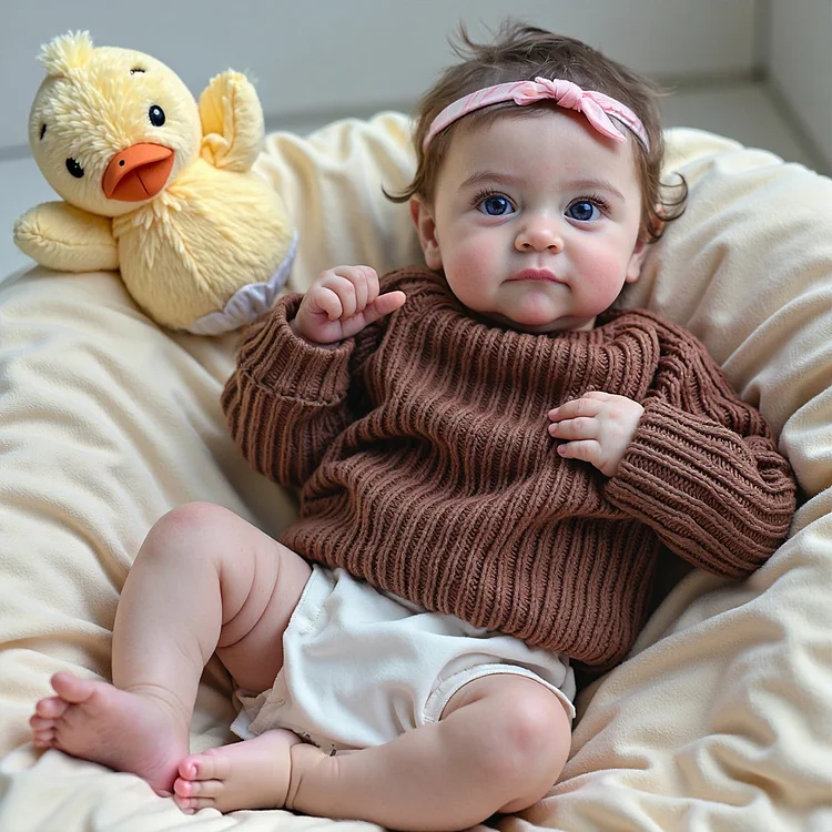 12"&16" Squishy Soft Full Body Silicone Truetouch Authentic Realistic Reborn Newborn Baby Boy or Girl Dolls Named Jaden and Elija