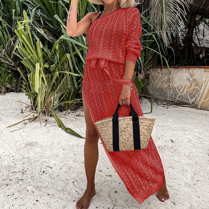 Athvotar Athvotar Dress Empty Beach Dress Perspective Solid Long Dress