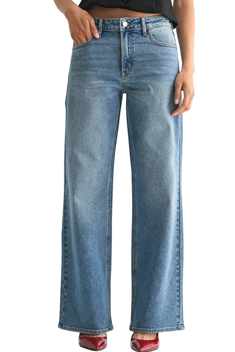 Just Black Full Length Straight - Medium Wash