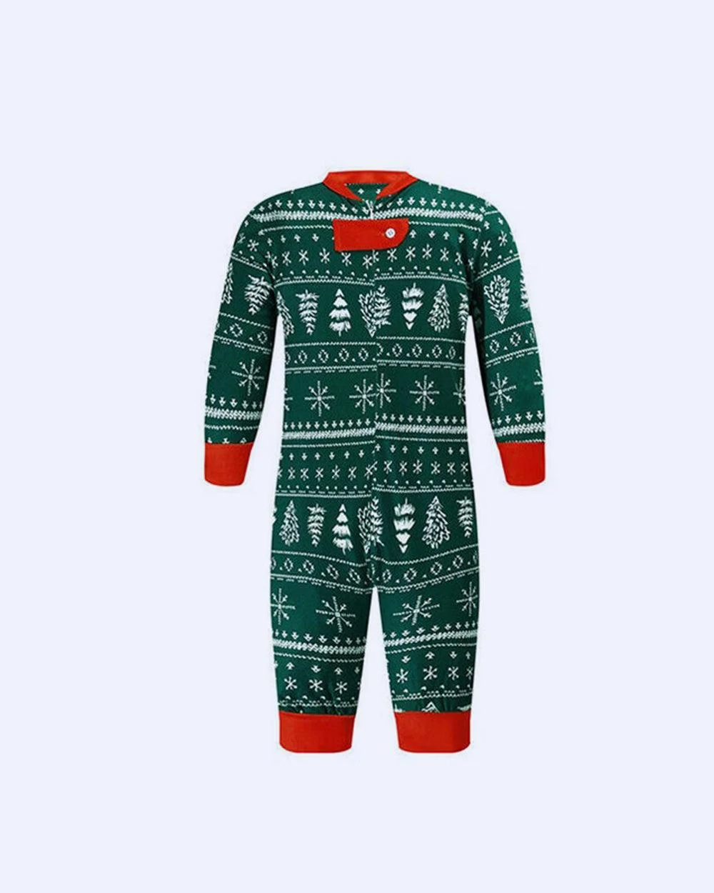Green Christmas Trees Family Pajamas