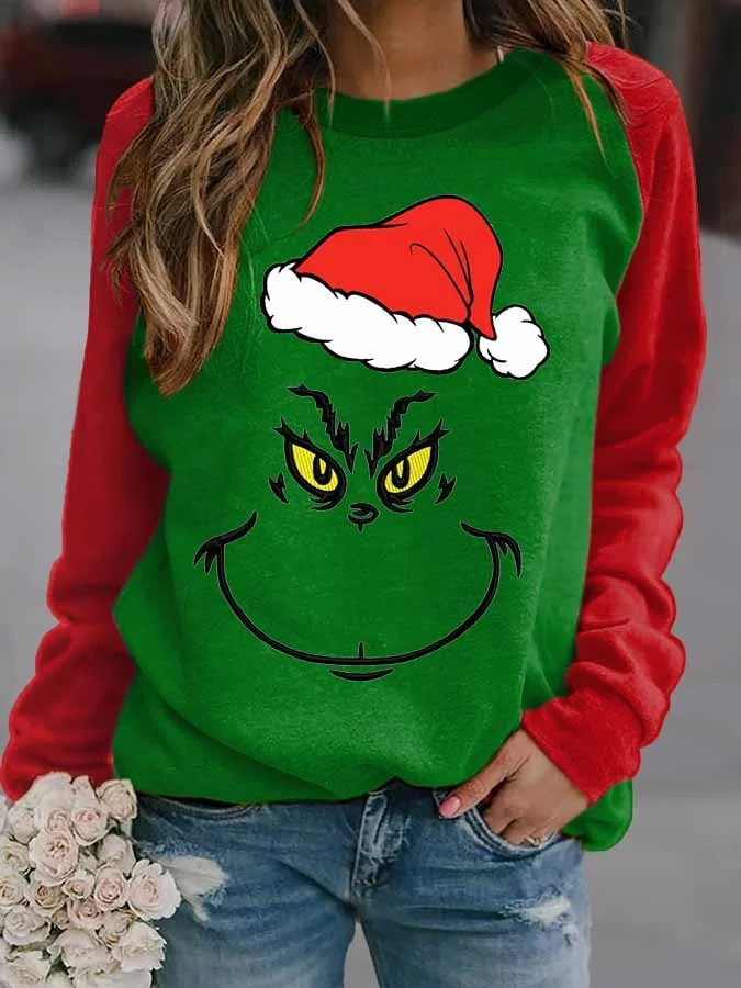 Women's Casual Christmas Print Sweatshirt