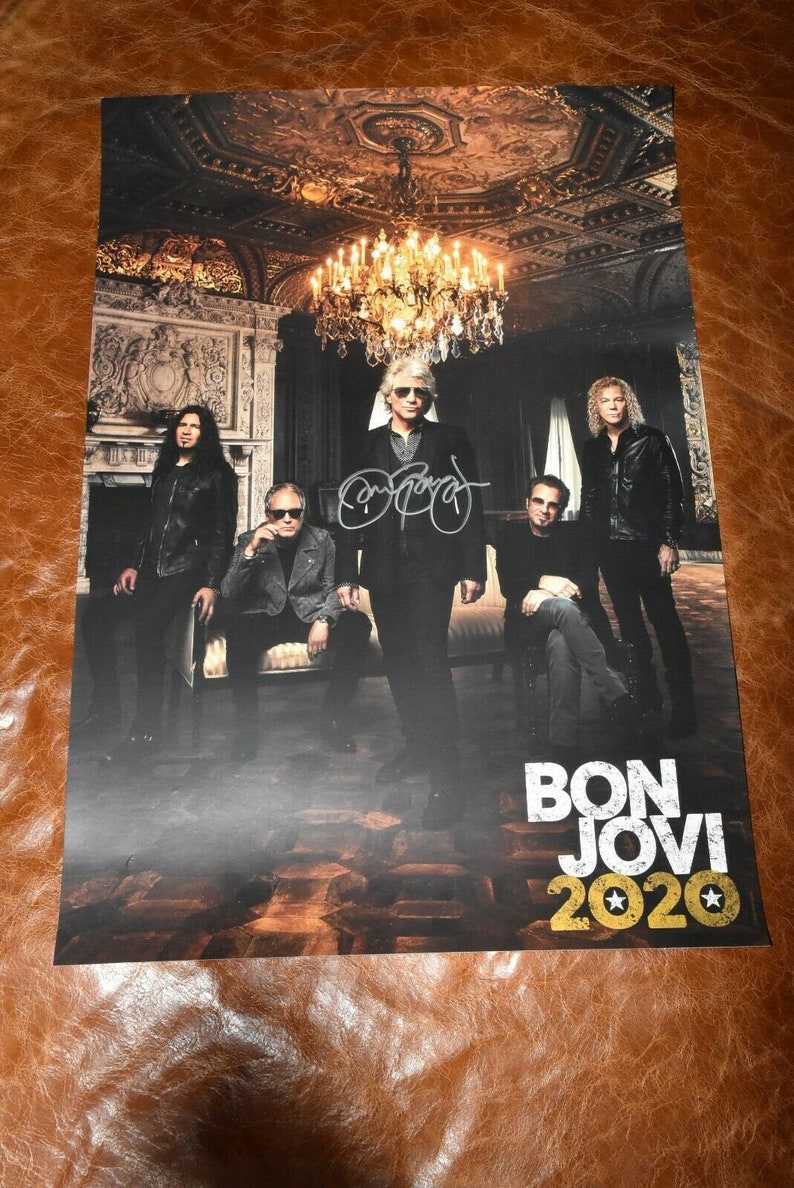 Jon bon jovi signed autographed 13x19 2020 poster brand new sold out