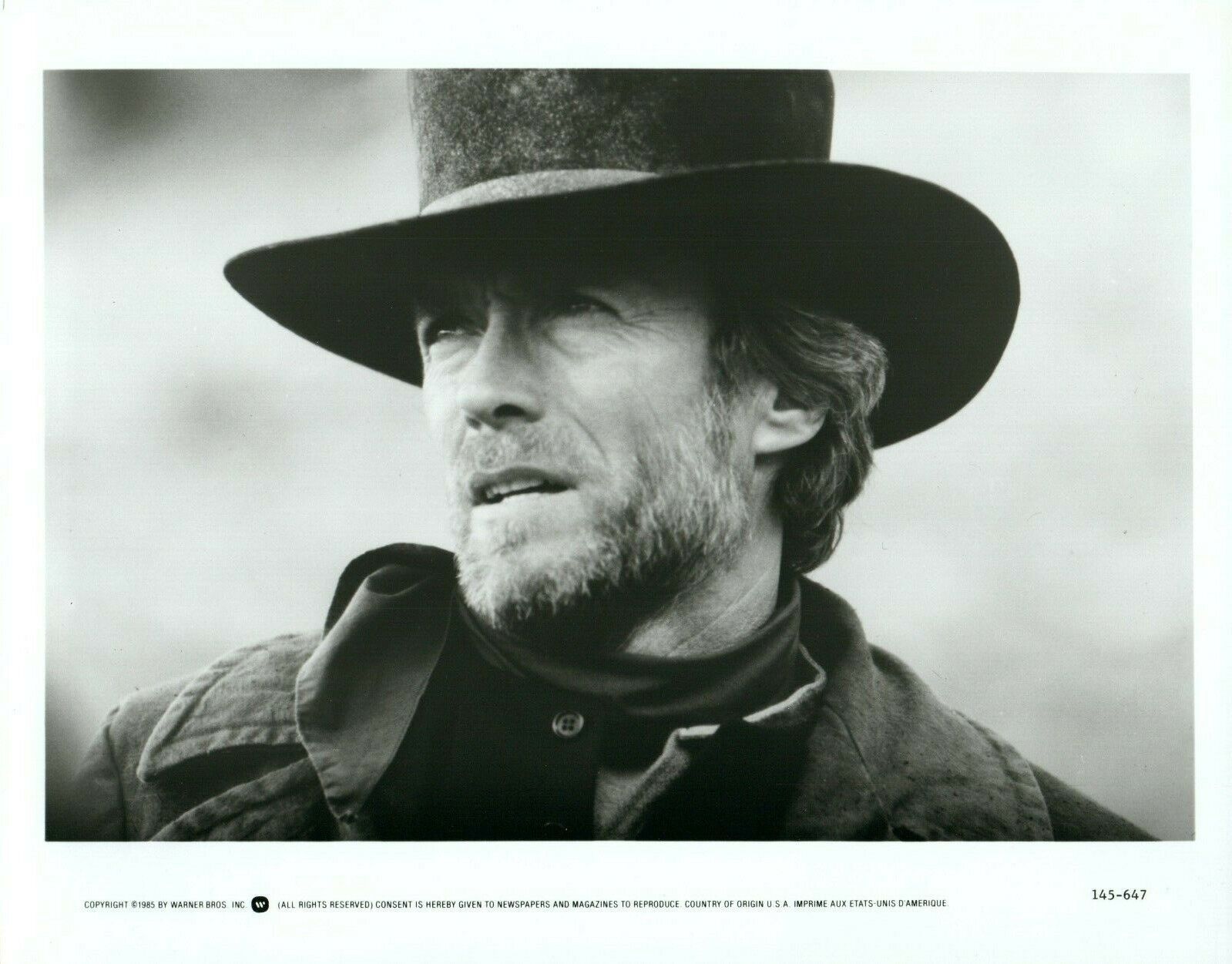 CLINT EASTWOOD Actor PALE RIDER Movie 8x10 Promo Press Photo Poster painting 1985 Warner Bros