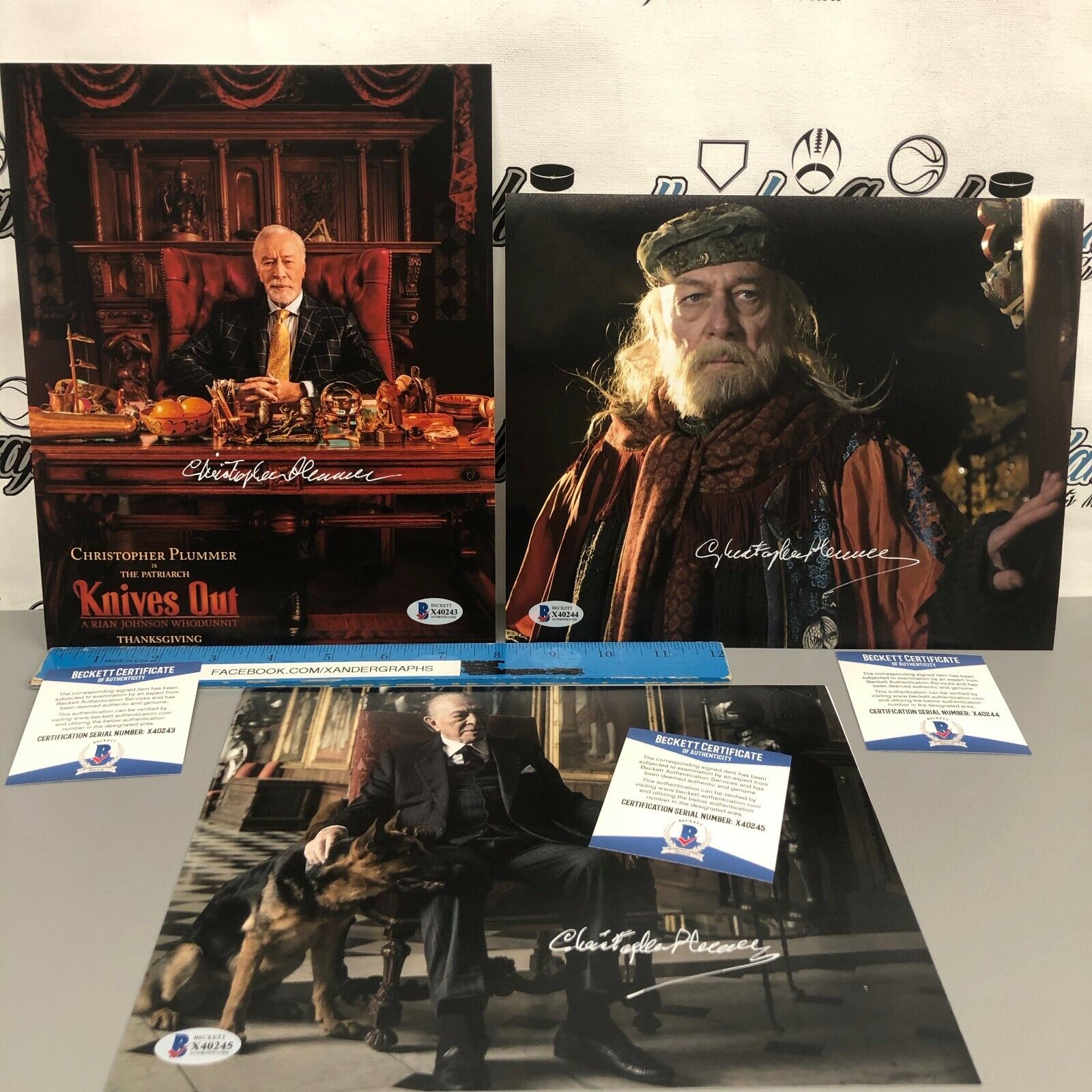 Pick(1): CHRISTOPHER PLUMMER SIGNED AUTOGRAPHED 8x10 Photo Poster painting BECKETT BAS COA