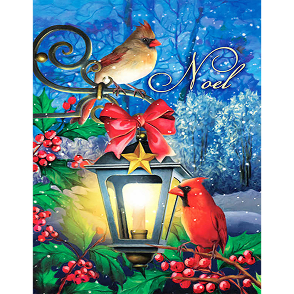 

Cardinals By Street Lamps - Round Drill Diamond Painting - 30*40CM, 501 Original