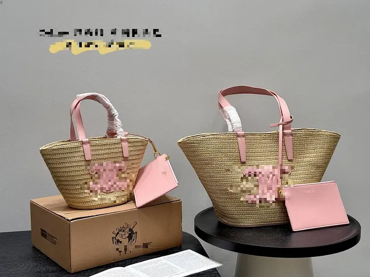 Handmade Wicker Rattan Bag Bohemian Mini Basket Bags for Women Handbags Travel Straw Beach Bag Designer Woven Bags Bucket Tote