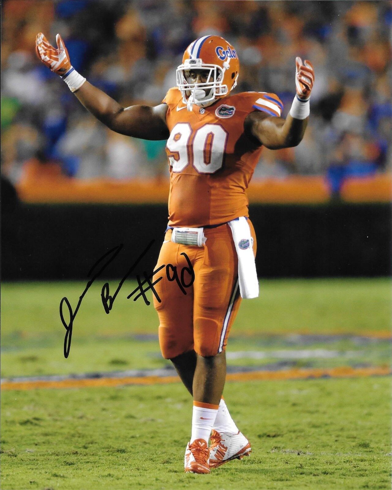 JONATHAN BULLARD HAND SIGNED FLORIDA GATORS 8X10 Photo Poster painting W/COA