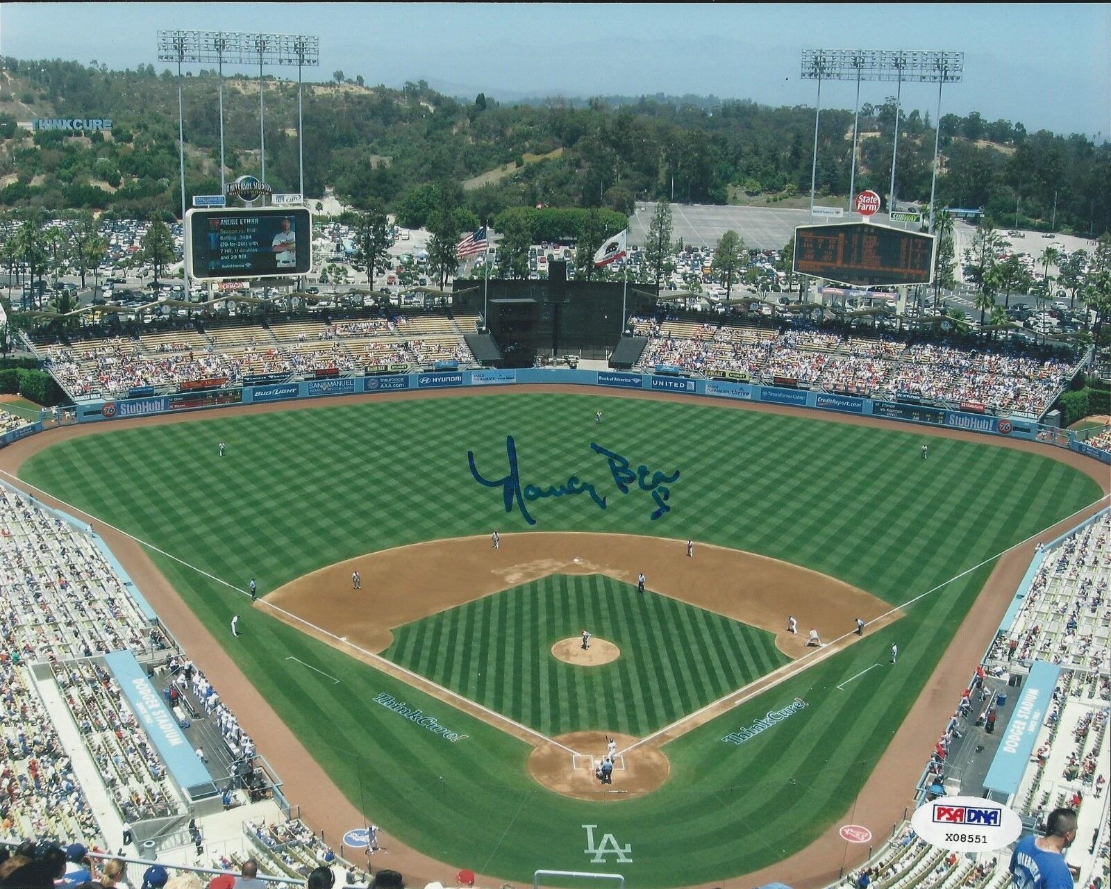 Nancy Bea Hefley Dodgers Stadium signed 8x10 Photo Poster painting PSA/DNA #X08551