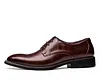 Flat Classic Men Dress Shoes Genuine Leather Wingtip Carved Italian Formal Oxford Shoes