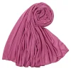 Plain Color Women Sweat Cloth Long Hijab Scarf Shawl