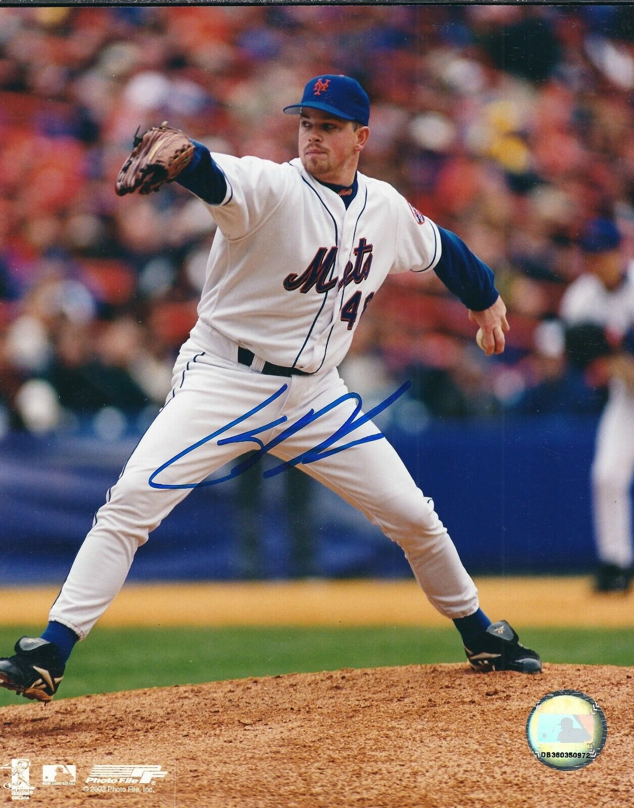 Signed 8x10 GLENDON RUSCH New York Mets Autographed Photo Poster painting - COA