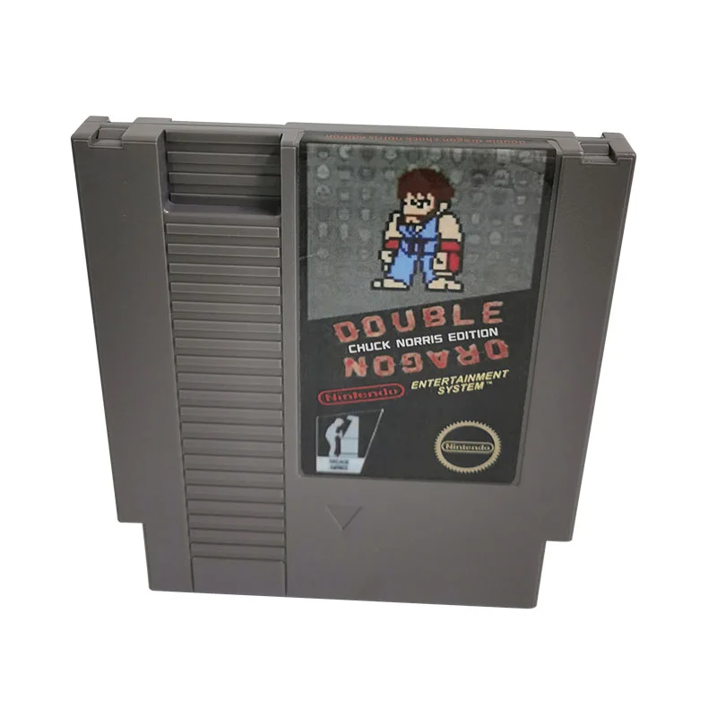 Double Dragon: Chuck Norris Edition Hack of Double Dragon For Nintendo NES - 8 Bit Game Cartridge