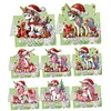 8PCS DIY Diamond Art Greeting Cards Xmas Congratulations Cards & Gifts (Unicorn)