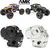 AMK RC Car Gearbox + Gearbox Mount Base for Axial RC Crawler 1/18 UTB18 Capra Unlimited Trail Buggy RTR Upgrade Part Transmission Case
