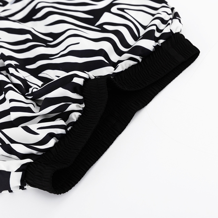 Ootddress Women Two Piece Sets Outfits Zebra Printed Loose Shirt Tops And High Waist Shorts Set 2025 Casual Streetwear Summer New