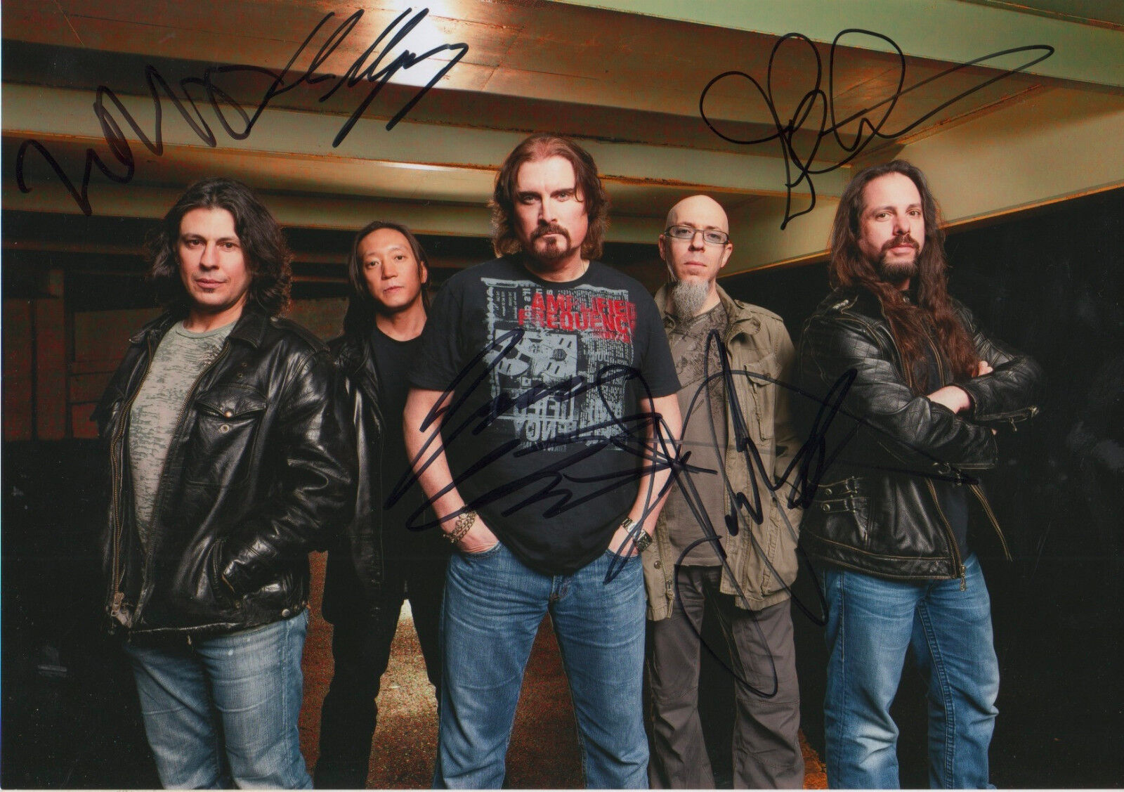 Dream Theater Band full signed 8x12 inch Photo Poster painting autographs