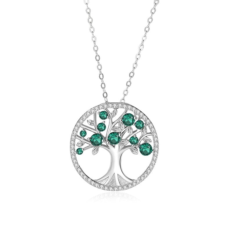 925 Sterling Silver Life Tree Pendant Necklace