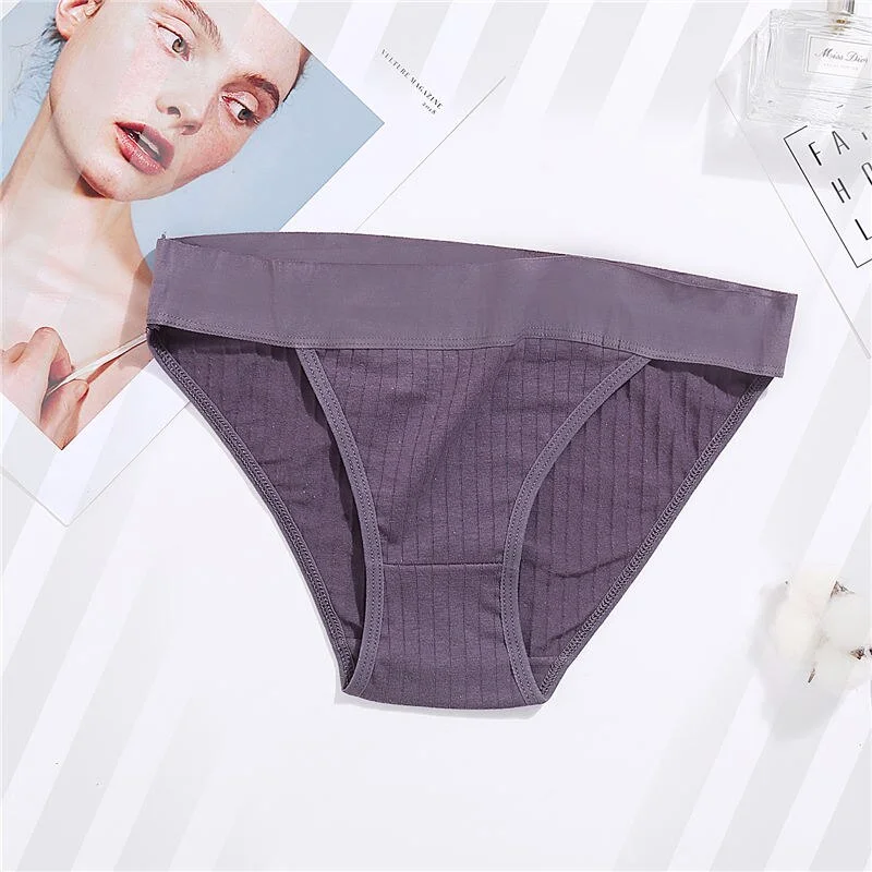 M-XL Women Cotton Underwear Panties Sexy Briefs for Female Underpants Solid Color Women Intimate Lingerie Cotton Panties