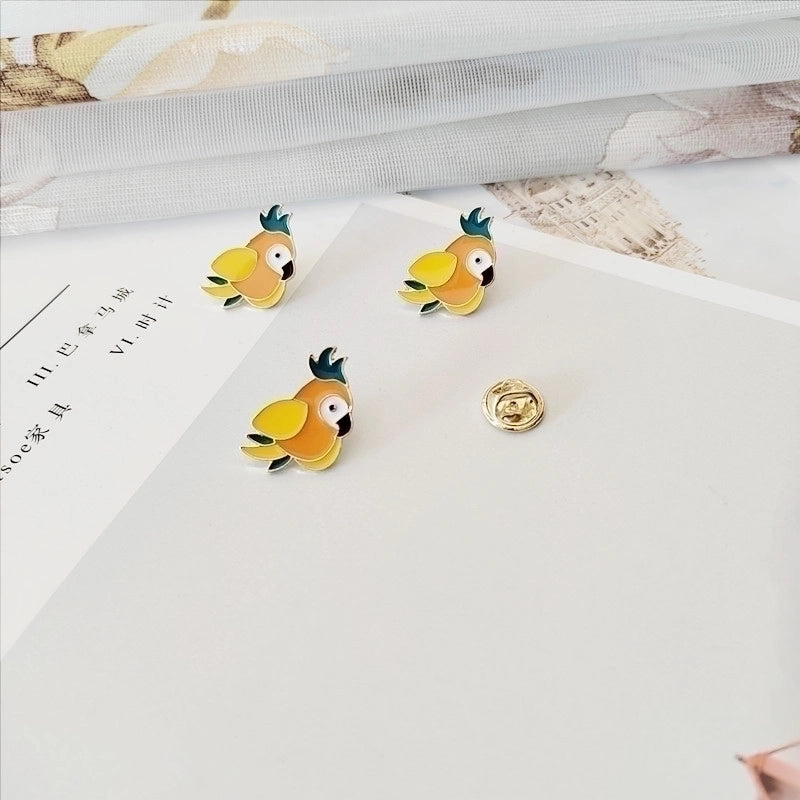Elegant Pin Clouds Bird Alloy Enamel Women’S Brooches