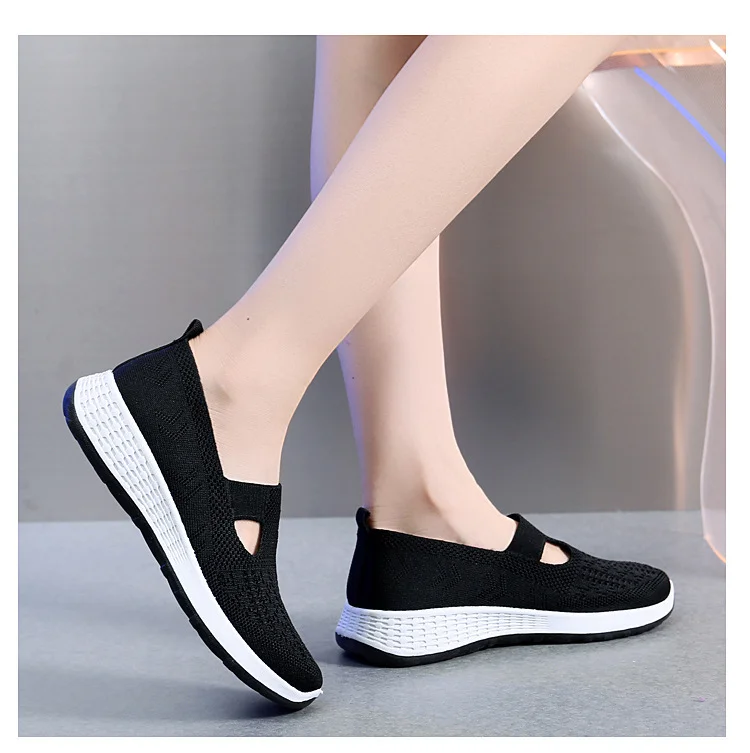 Menermode Chaussures larges orthopédiques de randonnée en plein air évidées pour femmes occasionnelles à la mode