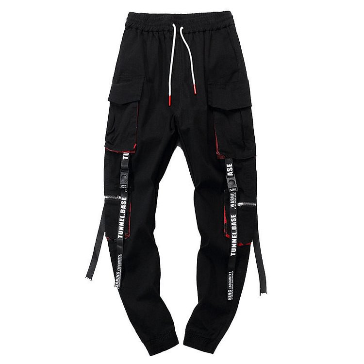 Men's Spring and Summer plus Size Retro Sports Loose Trousers Hip Hop Casual Trousers Men's Pants
