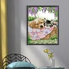 (Counted/Stamped)Sleeping Cat And Dog-14CT Cross Stitch 28*33cm/11.02*12.99in