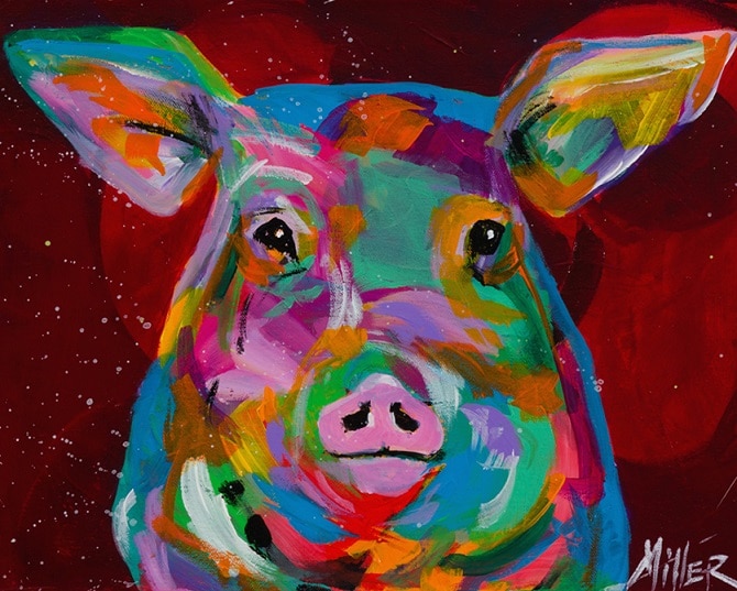

Oink Pig – Paint By Numbers - 40*50CM, 501 Original
