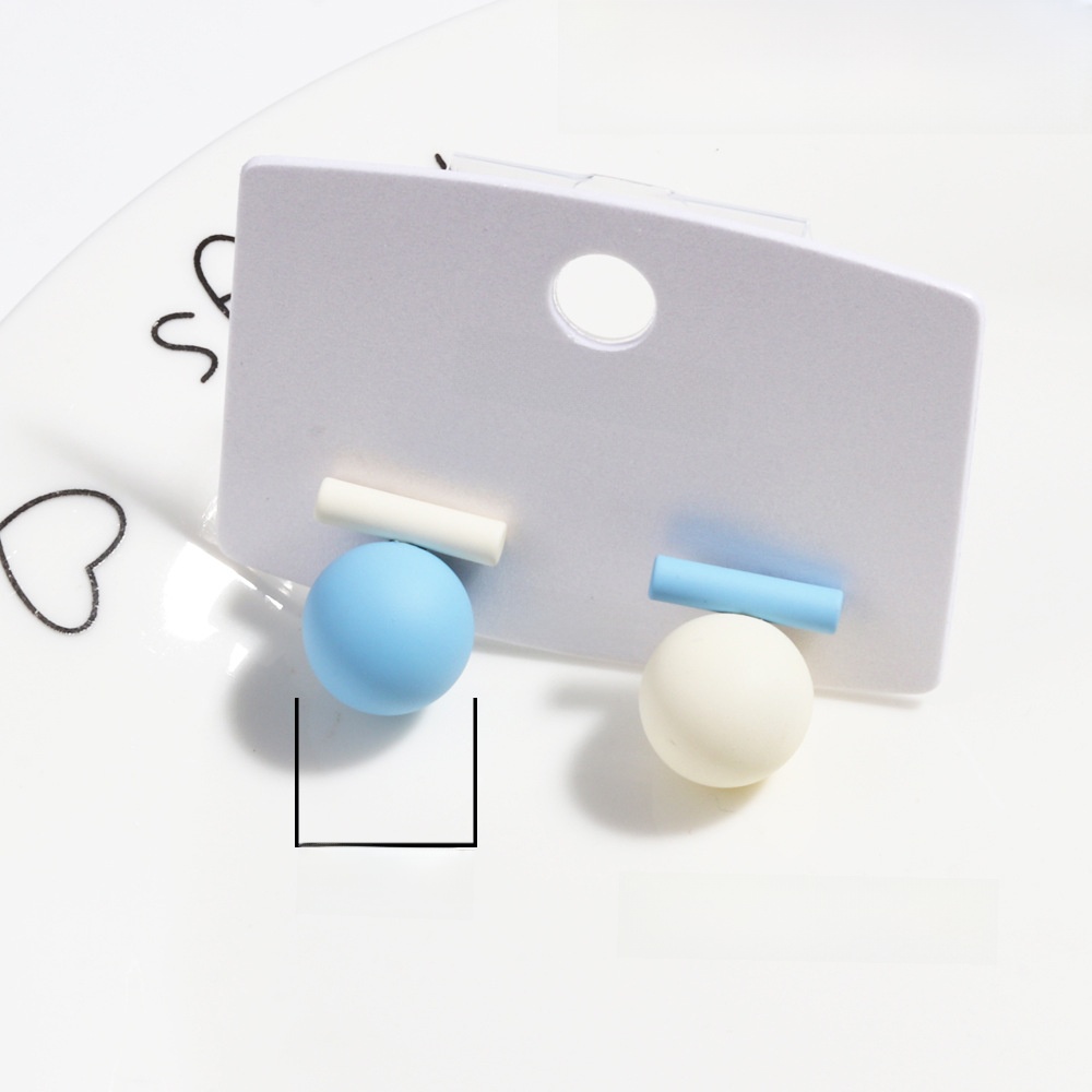 Moderate Luxury Irregular Circle Geometric Plastic Stud Earrings