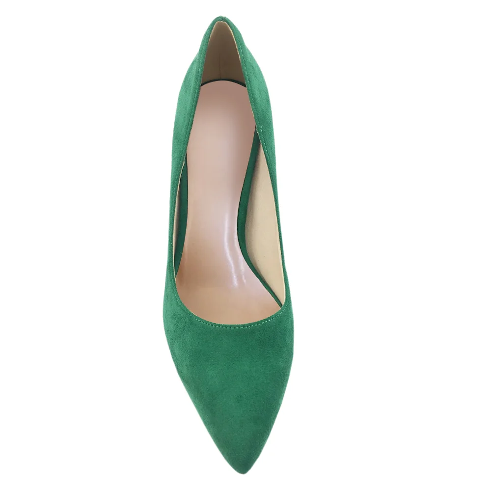 Green Shoes Red Bottom Stilettos Women Heels Summer-MERUMOTE