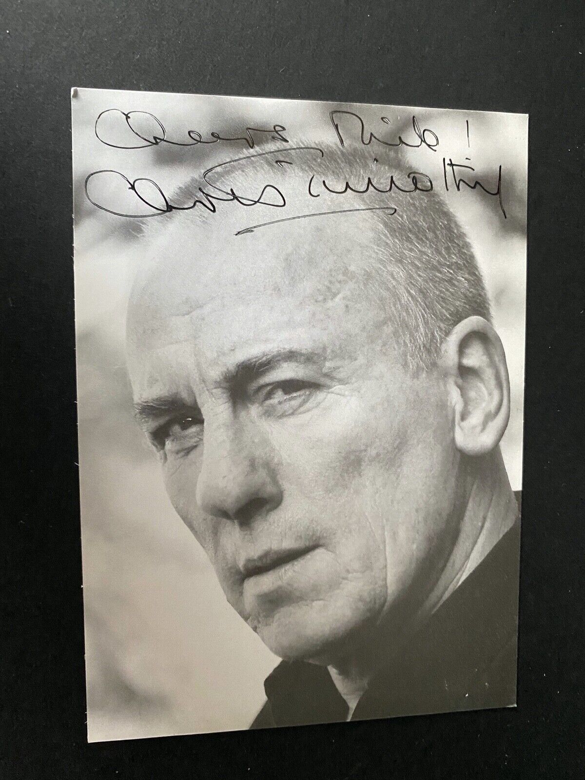 CHRISTOPHER TIMOTHY - POPULAR BRITISH ACTOR - SUPERB SIGNED Photo Poster painting