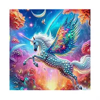 Flying Rainbow Pegasus - Pearls Painting
