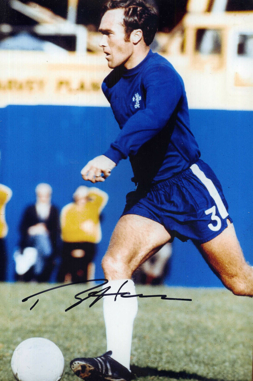 RON 'CHOPPER' HARRIS Signed Photo Poster paintinggraph - Chelsea Football Legend - Preprint