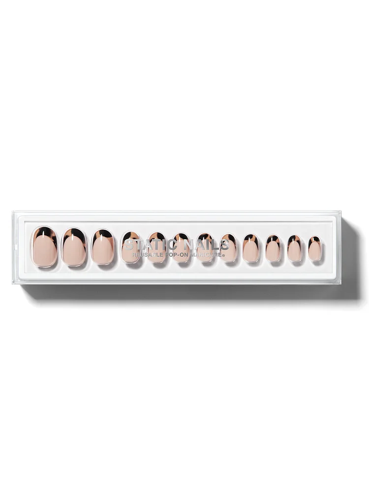 TORTOISE SHELL FRENCH MANI ROUND