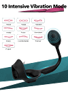 Silicone Cock Ring With An Anal Vibrator 7 Vibration Modes