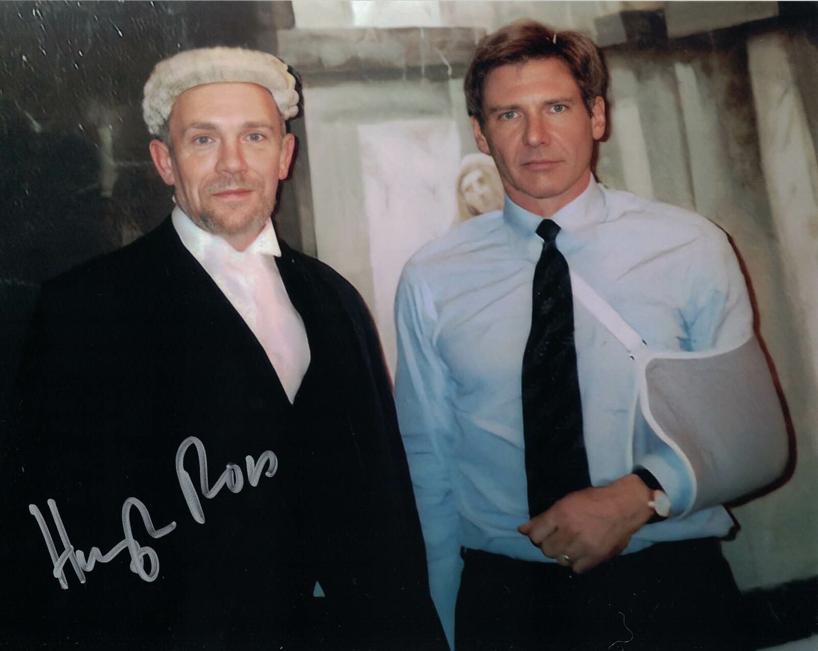 HUGH ROSS - Barrister Atkinson in Patriot Games - Hand signed 10 x 8 Photo Poster painting