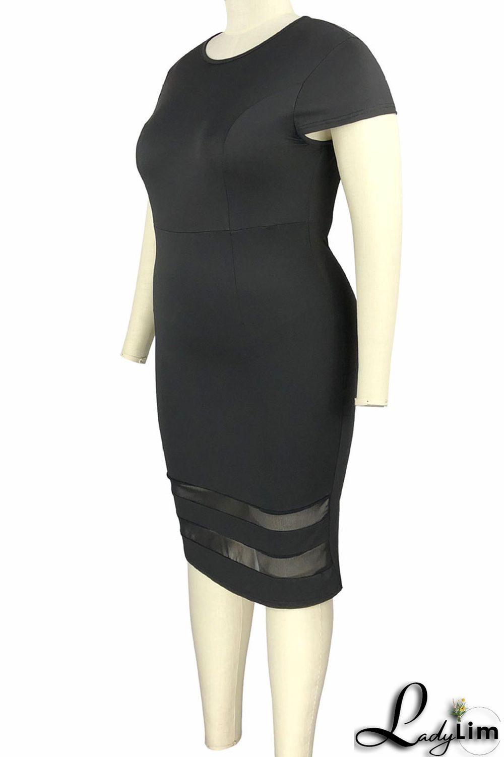 White Casual Elegant Solid Split Joint O Neck One Step Skirt Plus Size Dresses