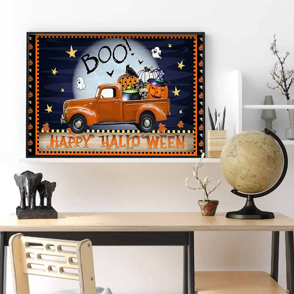 Happy Halloween 5D DIY Diamond Painting Kits Resin Full Round Home Wall Art