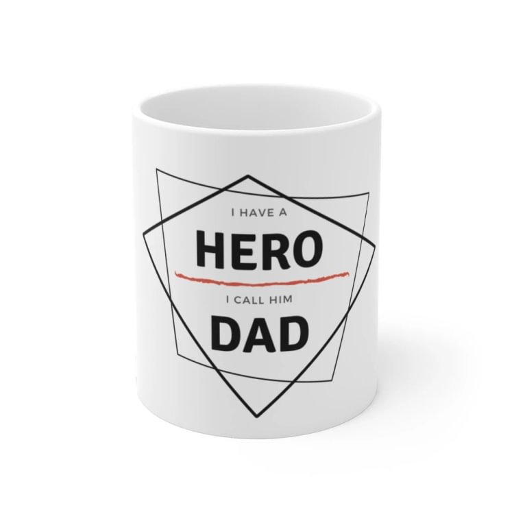 hero dad mug