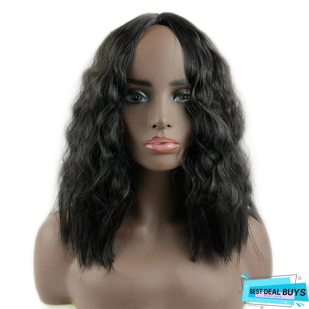 Short Curly Hair European and American Fashion Small Curly Hair Chemical Fiber Headgear